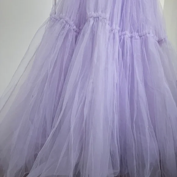 NWT | Mac Duggal Lilac Elegant Lavender Lace Dress Size 4 - Picture 4 of 8